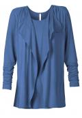 2-in-1 Shirt blau