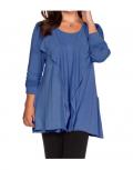 2-in-1 Shirt blau