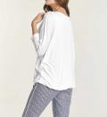 2-in-1-Shirt mit Spitze offwhite