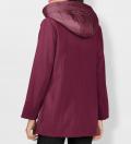 2-in-1-Wolljacke mit Westen-Einsatz bordeaux