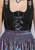 3-Tlg-Dirndl schwarz-mauve