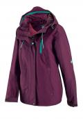 3-in-1-Funktionsjacke fuchsia-mint