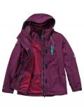 3-in-1-Funktionsjacke fuchsia-mint