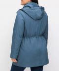 3-in-1-Outdoorjacke mit Weste taubenblau