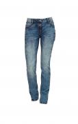 5-Pocket-Jeans in Used-Optik blue-bleached