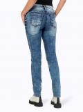 5-Pocket-Jeans in Used-Optik blue-bleached