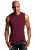 6-er Set-Herren-Muscleshirts Rot-Nuance