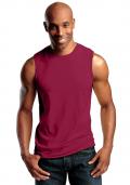 6-er Set-Herren-Muscleshirts Rot-Nuance