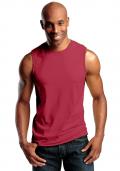 6-er Set-Herren-Muscleshirts Rot-Nuance