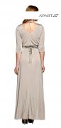 Abend-Jerseykleid taupe