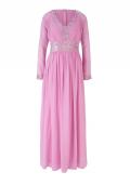 Abendkleid mit Pailletten pink