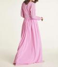 Abendkleid mit Pailletten pink