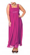 Abendkleid mit Strass fuchsia