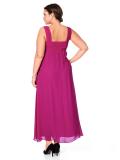 Abendkleid mit Strass fuchsia