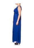 Abendkleid mit Strass royalblau