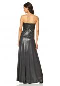 Abendkleid schwarz-metallic