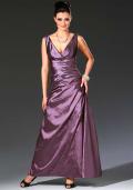 Abendkleid und Stola mauve