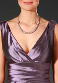 Abendkleid und Stola mauve