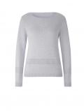 Ajour-Pullover steingrau-silber