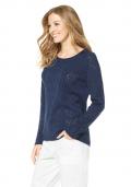 Ajourpullover blau