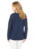 Ajourpullover blau