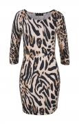 Animalprint-Kleid bunt