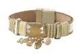 Armband creme-gold