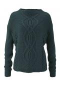 Asymmetrischer Pullover petrol