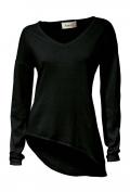 Asymmetrischer Pullover schwarz