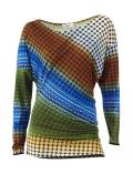 Asymmetrisches Druckshirt bunt