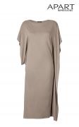 Asymmetrisches Kleid taupe