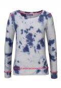 Batik-Pullover blau-bunt