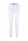 Bauchweg-Jeans mit Spitze offwhite