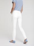 Bauchweg-Jeans mit Spitze offwhite