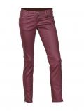 Beschichtete Stretch-Hose bordeaux