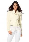 Biker-Jacke creme