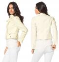 Biker-Jacke creme