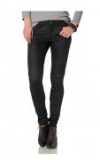 Biker-Jeans schwarz