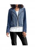 Biker-Jeansjacke blue stone