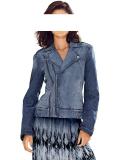 Biker-Jeansjacke blue stone