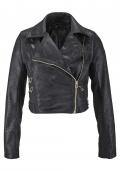 Bikerjacke schwarz