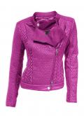 Bikerstyle-Steppjacke pink Gr. 44