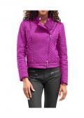 Bikerstyle-Steppjacke pink Gr. 44