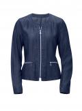 Blazer in Denim-Optik blau