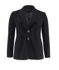 Blazer mit Chiffon schwarz