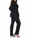 Blazer mit Chiffon schwarz