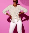 Blazer mit Cut-Outs nude