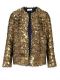 Blazer mit Pailletten goldfarben