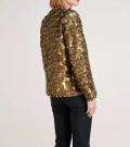 Blazer mit Pailletten goldfarben