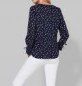 Bluse marine-bedruckt